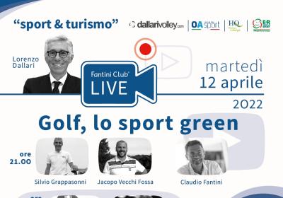 Evento online sul golf con esperti, 12 aprile 2022.