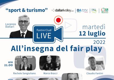 Evento sportivo online: fair play, emozione, incontri ispiratori e turismo.
