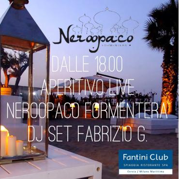 26 Luglio - Aperitivo Neroopaco Formentera con Dj Set Fabrizio G. 