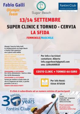 13-14 Settembre - beach volley - Super Clinic e torneo Femminile e Maschile